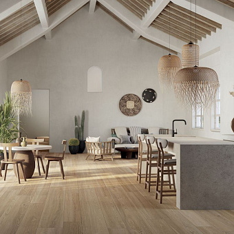 Матовый керамогранит ABK Poetry Wood PF60010058 Gold Nat Rett 120х20см 1,44кв.м.