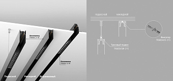 Магнитный трек Maytoni TRX004-222B 2000мм чёрный
