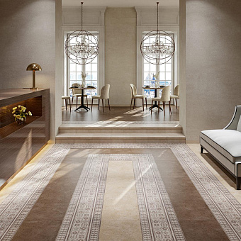 Плитка для ступеней KERAMA MARAZZI Фаральони SG158100R\GR беж 40,2х34см 0,137кв.м. матовая