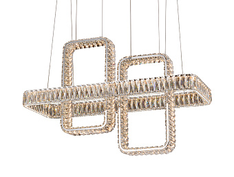 Светильник подвесной Newport 8230 8232+2/S chrome 62Вт LED