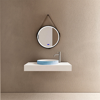 Раковина накладная Abber STEIN AS2604Blau 40х40см