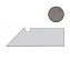 Плинтус Atlas Concord Италия Kone AUO7 Grey Battiscopa Sag.Dx. 30х7,2см 0,259кв.м.