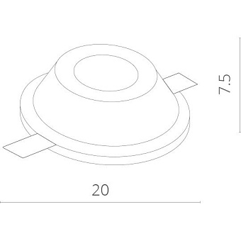 Светильник точечный встраиваемый Arte Lamp INVISIBLE A9270PL-1WH 50Вт G53