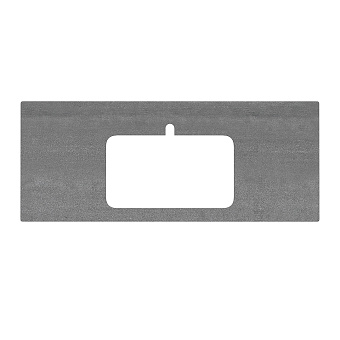 Столешница KERAMA MARAZZI Plaza PL2.DD500600R.120 Керамогранит 120х48см Про Дабл антрацит