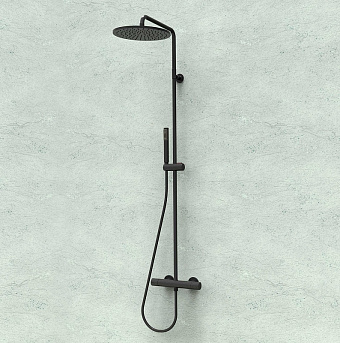 Душевая система BOSSINI Cosmo L10092.073 чёрный матовый