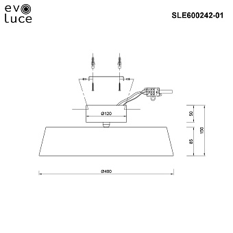 Светильник потолочный Evoluce VIGO SLE600242-01 30Вт LED