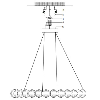 Светильник подвесной Maytoni Amulet MOD555PL-L30CH4K 30Вт LED
