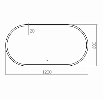 Зеркало Azario Виола ФР-00001528 60х120см с подсветкой