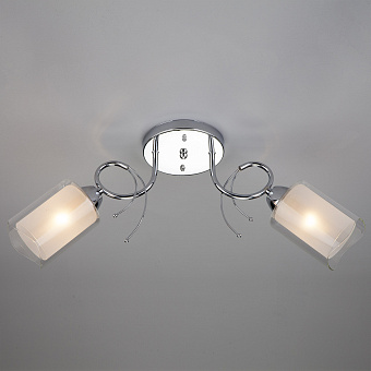 Светильник потолочный Eurosvet Renee 30122/2 хром 60Вт E27