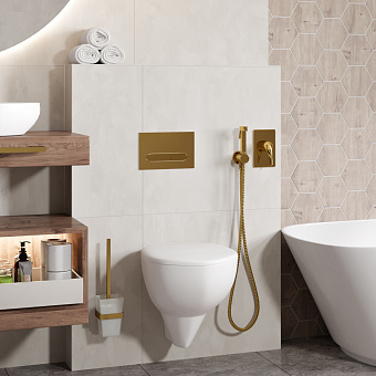 Смеситель для душа WASSERKRAFT Sauer 7151 золото глянец