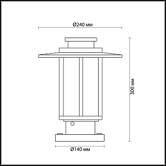 Светильник фасадный Odeon NATURE 4047/1B 18Вт IP54 E27 коричневый