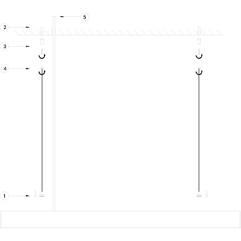 Светильник подвесной Maytoni Vinder P050PL-L40B4K 40Вт LED