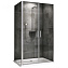 Угловое ограждение Abber Sonnenstrand AG04100C-S80 195х80см стекло прозрачное