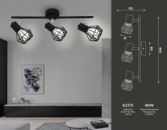 Светильник настенно-потолочный Ambrella Traditional TR8622 400Вт E27