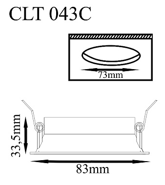 Светильник точечный встраиваемый CRYSTAL LUX CLT 043 CLT 043C WH 50Вт GU10