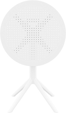 Стол раскладной Siesta Contract Sky Folding 60х60х74см пластик/сталь белый