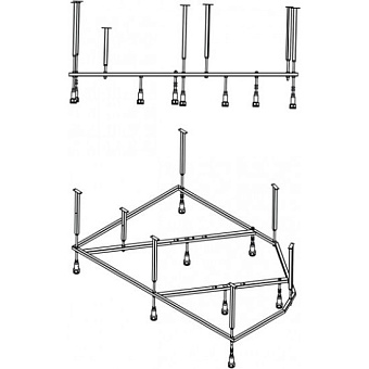 Каркас под ванную MIRSANT Ялта УТ000037701 170см