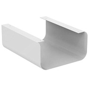 Полка в ванную округлая IDEAL STANDARD TONIC II R4340WG 1-ярусная 44х35см lacquered white glossy