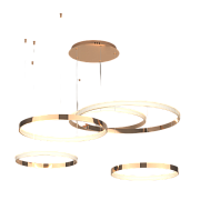 Светильник подвесной Eurosvet Posh 90275/5 медный Smart 160Вт LED