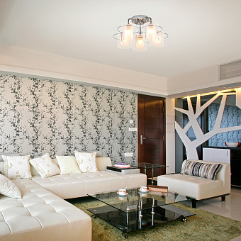 Светильник потолочный Eurosvet Darcy 30160/5 хром 40Вт E27