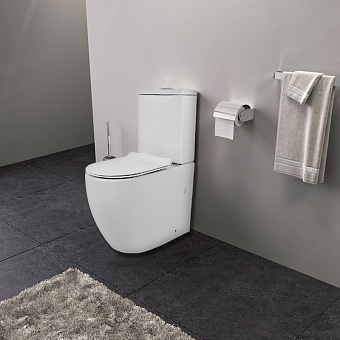 Унитаз напольный Azario CORSA AZ-2062S-G безободковый с микролифтом