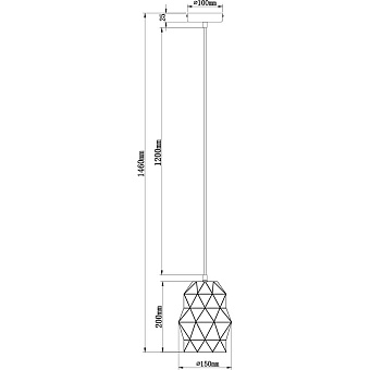 Светильник подвесной Maytoni Louvre MOD199-PL-03-W 60Вт E27