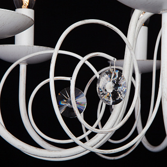 Люстра потолочная Eurosvet Tomas 60018/8 белый с золотом 60Вт 8 лампочек E14