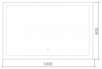 Зеркало Azario Сантана ФР-00002162 80х100см с подсветкой