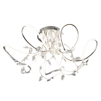 Светильник потолочный Eurosvet Irvine 90106/7 хром 97Вт LED