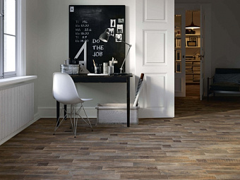 Матовый керамогранит KERAMA MARAZZI Браш Вуд SG401300N коричневый тёмный 9,9х40,2см 1,11кв.м.