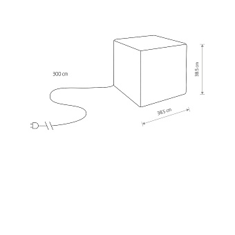 Светильник ландшафтный Nowodvorski Cumulus Cube 8966 60Вт IP44 E27 белый