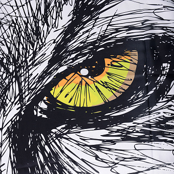 Шторка для ванной WASSERKRAFT Isar 180х180см чёрный