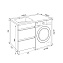 Тумба с раковиной IDDIS Optima Home OPH12LBi95K 48х120х89см
