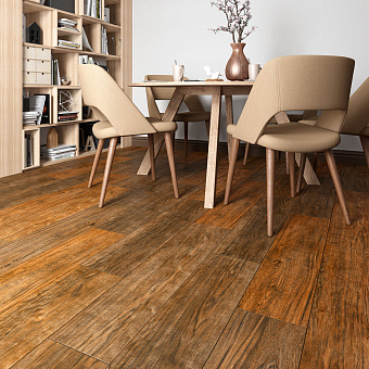 Матовый керамогранит ALMA CERAMICA Timber GFU92TMB40R коричневый 20х90см 1,26кв.м.