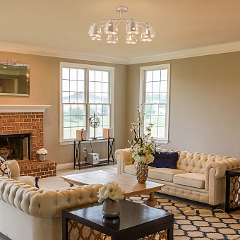 Люстра потолочная Eurosvet Benna 70105/8 шампань 60Вт 8 лампочек E27