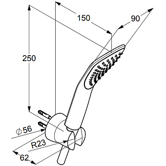 Душевой комплект KLUDI Fizz 6765091-00 белый/хром