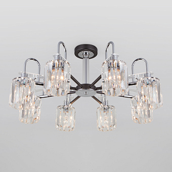 Люстра потолочная Eurosvet Tenia 70090/8 графит 60Вт 8 лампочек E14