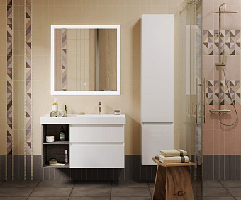 Пенал подвесной KERAMA MARAZZI CUBO CU.165Rh\WHT 30х35х165см белый