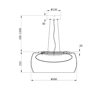 Светильник подвесной Maytoni Solen MOD073PL-L16B3K 13Вт LED