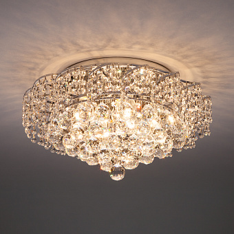 Люстра хрустальная Eurosvet Charm 16017/9 хром Strotskis 60Вт 9 лампочек E27