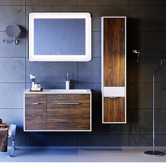 Тумба с раковиной AQWELLA Malaga Mal.01.09/R/CD 45х91,5х50,5см