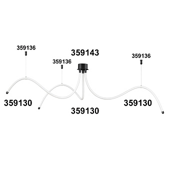 Крепёж для светодиодной ленты Novotech 359136 RAMO