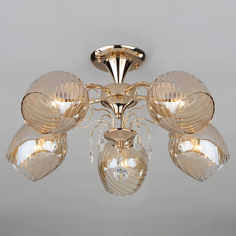 Светильник потолочный Eurosvet GINA 30120/5 золото 60Вт E27