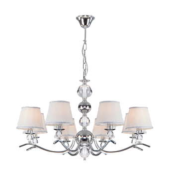 Люстра подвесная Eurosvet Sortino 60097/8 хром 40Вт 8 лампочек E14