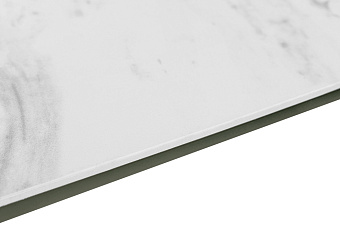 Кухонный стол раскладной AERO 85х120х76см закаленное стекло/керамика/сталь Mrb Pl