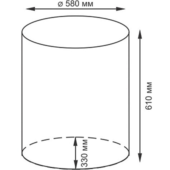 Корзина для белья WASSERKRAFT Dill WB-611-L коричневый 87,1л