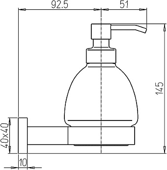 Дозатор Paini Dax-DaxR 84CR031BI хром