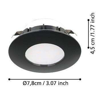 Светильник точечный встраиваемый EGLO PINEDA 900743 4,9Вт LED