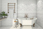 Напольная плитка Global Tile San Remo GT11VGN белый 41,8х41,8см 1,4кв.м. матовая