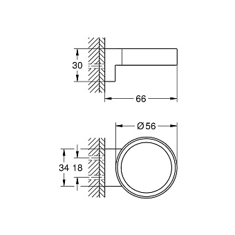 Держатель для аксессуаров GROHE Selection 41027BE0 хром